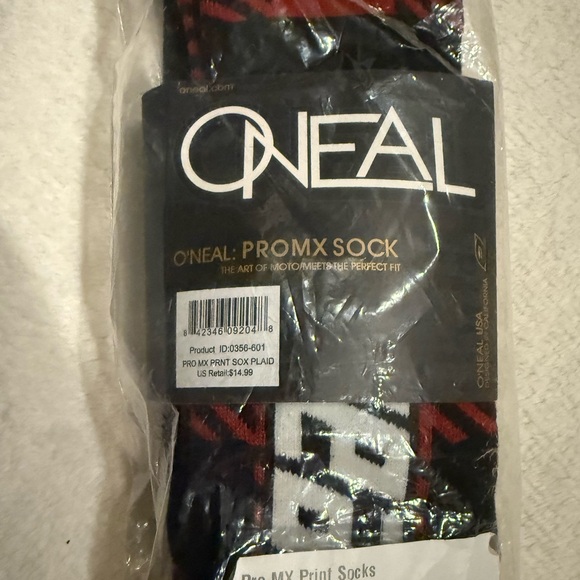 Brand new O`Neal Pro MX Sock PLAID (One Size) - Picture 5 of 5